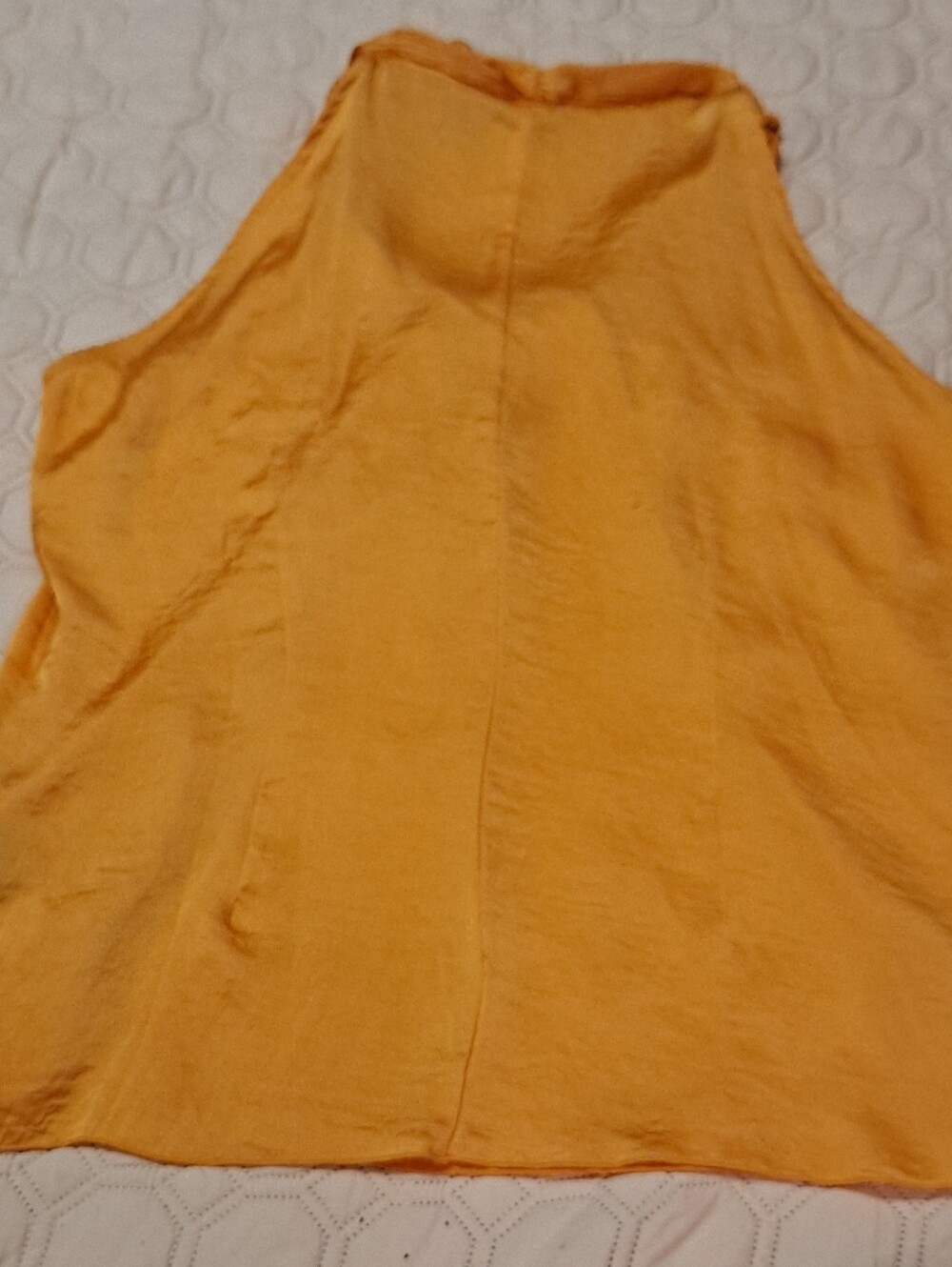Milani Sleeveless Ruffle Neck Blouse - Yellow Size L - Picture 7 of 7